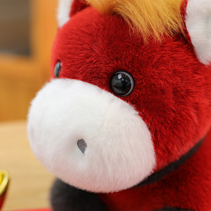 Oso de Peluche del Año del Caballo 2026 - Estilo Guochao con Forro de Fieltro y Malla, Regalo para Eventos y Reuniones Anuales - Product Image 3