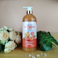 Gel Douche Éclaircissant, Raffermissant et Réducteur de Pores pour une Peau Naturellement Saine, Haute Qualité, 1000ml Hydratant