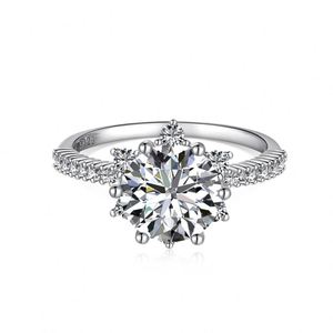 Anillo de Eternidad Dylam Fashion de Plata de Ley 925 con Baño de Rodio, 2ct 5A Circonia Cúbica, Anillos de Compromiso y Boda - Product Image 1