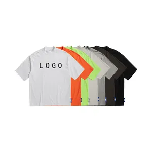 Camisetas con Logo personalizado, Camisetas estampadas con cuello alto de alta calidad, Camiseta de algodón, Camiseta con hombros al descubierto, 2022