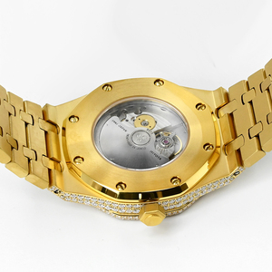 Gold Bestseller Hip Hop Iced Out Moissanite Watch For Men VVS1 Diamond Automatic Movement Luxury Wristwatch With Gift <b>Box</b> - Product Image 2