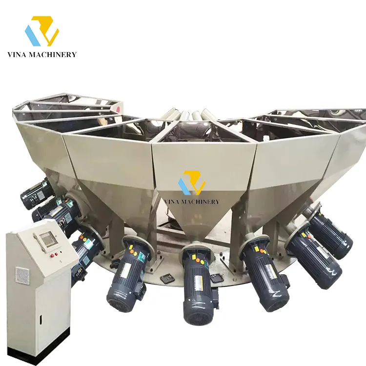 Máquina de alimentación automática mezcladora de máquina de pesaje de fórmula de material pequeño de PVC