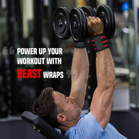 Sangles de poignet de musculation robustes personnalisées OEM pour la force athlétique et l'exercice de musculation