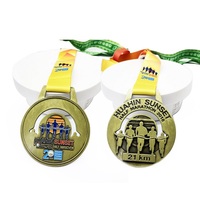 Médaille de qualité supérieure, design vierge, médaille en métal personnalisée, trophée de course rotatif, médaille en alliage de zinc