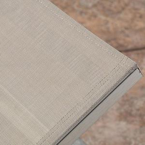 Lettino Prendisole Moderno da <span class=keywords><strong>Esterno</strong></span> in Alluminio Spazzolato con Rete Marrone, Ideale <span class=keywords><strong>per</strong></span> Giardino, Patio, Spiaggia e Terrazza - Il Più Venduto - Product Image 5