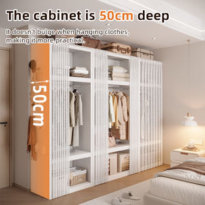 Armario Ecológico sin Olor con Panel Perforado para el Hogar y el Dormitorio, Armario Resistente a la Humedad para Dormitorio, Armario de Acero - Product Image 2