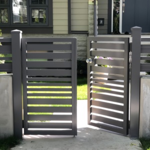 Cancello Principale Moderno in Alluminio Forgiato Verniciato a Polvere di Alta Qualità, 6 Piedi, con Recinzione a Battente per Casa, Giardino, Fattoria - Product Image 4