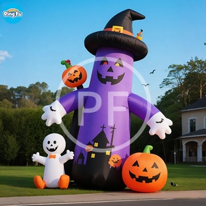 Personalizado Halloween inflable bruja <span class=keywords><strong>fantasma</strong></span> Halloween calabaza inflable al aire libre patio inflable Halloween fiesta decoraciones - Product Image 1