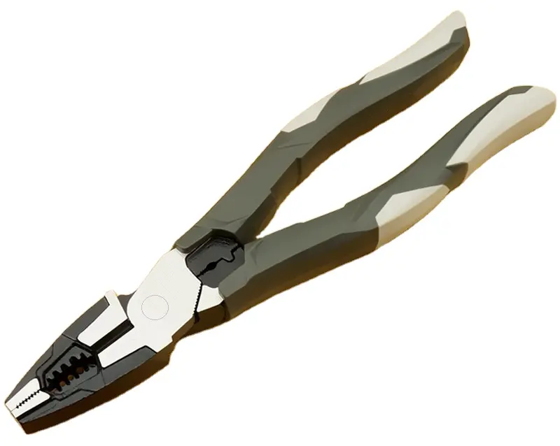 8 In Large Size Combination Pliers with Wire Stripper Crimper Cutter Multi Function Pliers