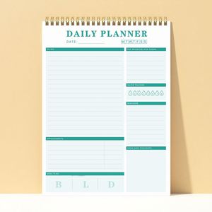 Libreta Planificadora Diaria Personalizada al por Mayor, Encuadernada en Espiral A4, Bloc de Notas con Lista de Tareas Semanal - Product Image 2