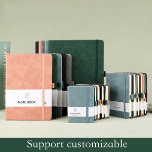 Cuaderno escolar de cuero Pu de tapa dura <span class=keywords><strong>A5</strong></span> con impresión de logotipo personalizado para estudiantes - Product Image 3
