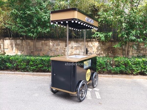 Carrito de Comida Ambulante Etodevice para Hamburguesas y Café, Carrito Comercial para Venta de Flores y Café - Product Image 3