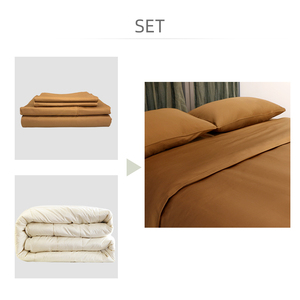 <span class=keywords><strong>Set</strong></span> di Biancheria da Letto OEM di Lusso in Stile Classico, Lenzuolo Piatto Queen Size in Tessuto 100% Cotone Organico, Facile da Mantenere <span class=keywords><strong>e</strong></span> Durevole - Product Image 4