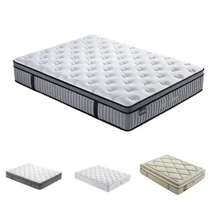 super factory OEM/ODM mattress topper furniture manufacturer king/queen/full size bedroom Hypo-allergenic spring mattresses