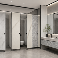 Panneau stratifié haute pression (HPL) imperméable pour cloisons de salle de bain d'hôtels et d'hôpitaux, épaisseur 12-25 mm, pour bâtiments commerciaux
