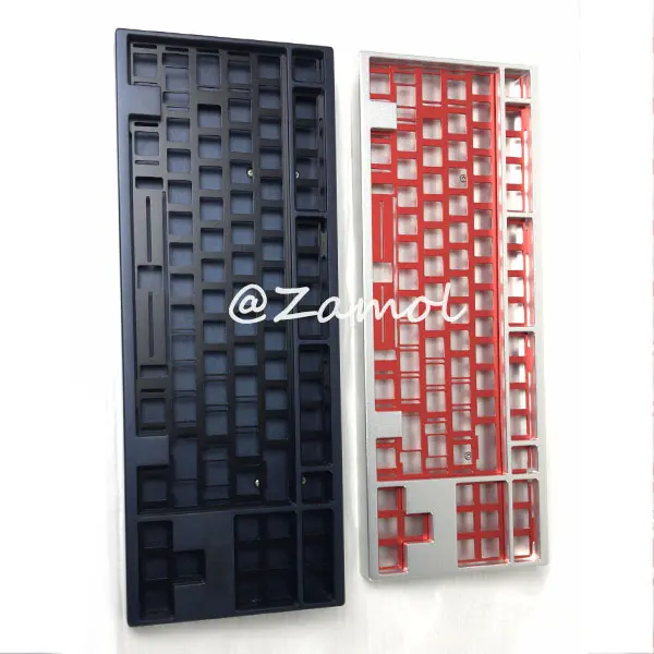 TKL 65% 60% 75 teclado anodizado de aluminio 6063 policarbonato teclas grupo compra CNC machinng fabricante
