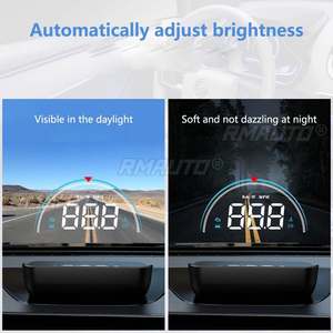 GEYIREN M8 HUD Head-up Display para Coche, Sistema de Advertencia de Exceso de Velocidad OBD2 II EUOBD, Proyector de Parabrisas, Alarma Electrónica de Voltaje para Automóvil - Product Image 5