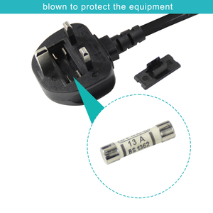 IEC C14 <b>to</b> <b>UK</b> Socket Cable BS1363 Mains <b>Adapter</b> Lead 10A 250V BSI ASTA Certified for PDU UPS Server Rack - Product Image 3