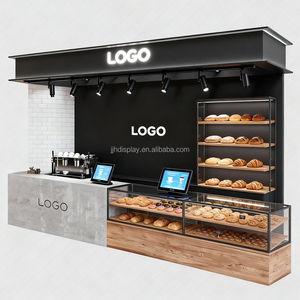 <span class=keywords><strong>Bespoke</strong></span> cửa hàng Tủ thủ công bằng gỗ thanh cà phê truy cập hiện đại cà phê kiosk cho hiển thị quán cà phê thiết kế nội thất thiết kế cửa hàng - Product Image 2