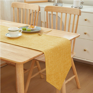 Runner da Tavola Elegante in Lino per Decorazioni di Matrimoni e Feste, Tovaglia di Lusso in Tinta Unita per Sala da Pranzo o Accessori da <span class=keywords><strong>Cucina</strong></span> - Product Image 3