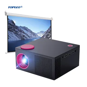 Topleo Projector Draadloze Mistlamp Wifi Vierkant Koplamp Smart Dlp Ultra Korte Focus Imaging 4K Android Projectoren