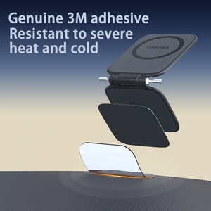 Cooexes Nouveau support de téléphone pliable pour voiture, support magnétique double face pour téléphone portable, fixation latérale pour ordinateur portable, compatible avec les accessoires <span class=keywords><strong>MagSafe</strong></span> - Product Image 4