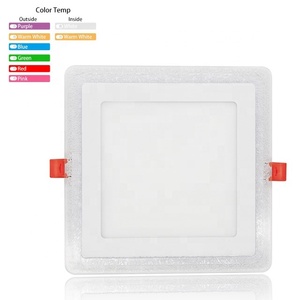 Đèn Panel LED âm trần siêu mỏng hình vuông hai màu, công nghệ SMD 2835, 6 + 3W, kiểu dáng hiện đại, giá xuất xưởng - Product Image 2