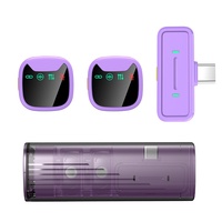 Microphone Lavalier Sans Fil H26 avec Stockage Magnétique, Mini Micro Cravate 20Hz-20KHz 60dB SNR pour Enregistrement et Diffusion en Direct