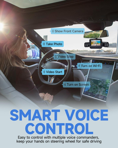 Kotak hitam mobil 4 kanal 4*1080P, kamera dasbor mobil dengan GPS WiFi layar IPS 170 ° penglihatan malam 4 kamera untuk perekam mengemudi mobil - Product Image 6