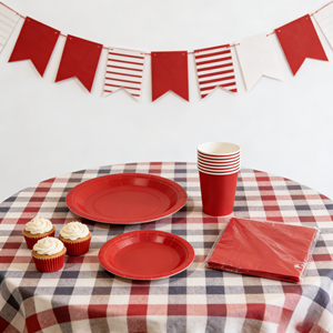 DAMAI - Vajilla de Papel de Color Sólido para Fiestas, Juego de Vajilla Desechable de Color Liso, Platos de 7 y 9 Pulgadas, Vasos de Papel, Servilletas - Product Image 2