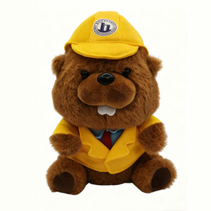 Tùy chỉnh màu Nâu sóc đồ chơi sang trọng sinh thái thân thiện tùy chỉnh đồ chơi sang trọng an toàn bông Logo tùy biến - Product Image 2