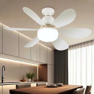 Ventilateur de plafond LED silencieux avec télécommande, 20 pouces, 6 pales en contreplaqué, design moderne pour salon, prix compétitif, prêt à être expédié - Product Image 1