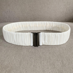 <span class=keywords><strong>Ceinture</strong></span> élastique pour femmes, couleur pastel, large et extensible, pour vêtements et robes - Product Image 3