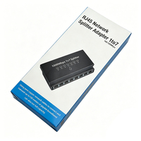 Splitter Ethernet Gigabit 1x7 untuk IPTV & Pembagi Port RJ45 Pasif Multi-Layar 1000Mbps Tanpa Fungsi Switch