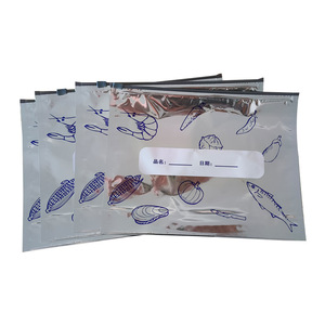 Sacs de conservation alimentaire en aluminium, rectangulaires, avec fermeture éclair, résistants au congélateur, spécifiques pour la viande, auto-scellants, pour utilisation au réfrigérateur - Product Image 1