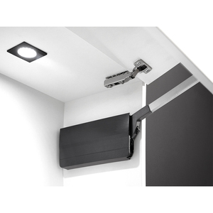 EMUCA 1214023 antracite grigio acciaio e plastica Agile braccio con aletta per porte a doppio sollevamento 3.7-7.2kg parti dell'ascensore - Product Image 4
