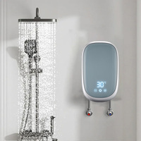 Chauffe-eau portable 3,5-7 kW Chauffe-eau électrique sans réservoir Chauffe-eau instantané Géyser pour douche