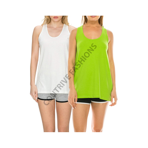 Camisetas de Tirantes Personalizables de Encaje Tejido para Mujer, Material de Primera Calidad, Corte Corto para Gimnasio, Yoga y Uso Diario - Product Image 1