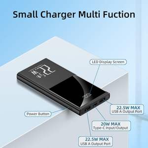 22.5W Chargeur rapide Affichage LED Power Bank 20000mAh <span class=keywords><strong>Batterie</strong></span> <span class=keywords><strong>externe</strong></span> portable pour iPhone pour appareils <span class=keywords><strong>Samsung</strong></span> Type-C - Product Image 5