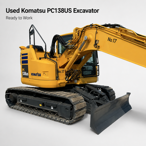 Excavadora Usada Komatsu PC138US de 13 Toneladas, Excavadora de Orugas PC138US-8 PC138US-11, Excavadora Hidráulica de Cola Corta, Bajo Número de Horas, Lista para Usar - Product Image 1
