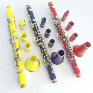 Clarinete ABS Amarillo de Alta Calidad, Niquelado, Bb17keys, Instrumento - Product Image 2