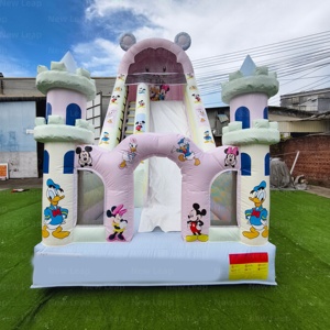 Château gonflable Yuedong Duck Pink Slide Park en PVC pour fêtes en plein air, toboggan aquatique pour tous les âges - Product Image 2