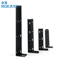 Supports de suspension ROEASY pour bibliothèque flottante, supports d'angle en acier robuste en forme de L, connecteurs et supports d'étagère pour armoires suspendues