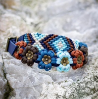 Collier pour chien en paracorde tressé fait main personnalisable, résistant, collier de luxe pour animaux de compagnie