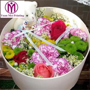 Wholesale Custom Printed UV Coated Biodegradable Rectangle <b>Sweet</b> Flower Paperboard Hat Packaging Bag - Product Image 4