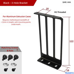 Boîtier PC en aluminium à cadre ouvert avec <span class=keywords><strong>support</strong></span> GPU, prise en charge PCIe, <span class=keywords><strong>support</strong></span> de type C pour montage de <span class=keywords><strong>carte</strong></span> son <span class=keywords><strong>graphique</strong></span> - Product Image 4