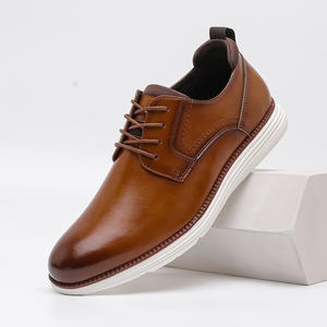 Nuevos Zapatos Oxford de Cuero para Hombre, Estilo Casual Británico, Hechos a Mano, Impermeables, Color Verde Perenne, Sin Cordones, Formales, para Bodas y Oficina - Product Image 4