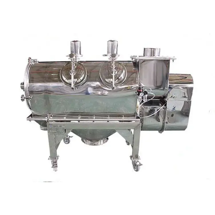 QZ Stainless Steel Rice Corn Starch Powder Sifter Machine Airflow Vibrating Screen Centrifugal Sifter For Cassava Flour Sieving