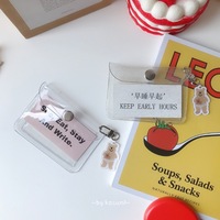 Sac à fermeture éclair en PVC transparent brillant, personnalisable, en plastique transparent, pour emballage en gros