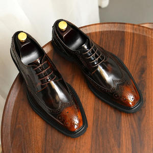 Zapatos Oxford Casuales de Alta Calidad para Hombre, Hechos a Mano con Cuero Genuino, Elegantes, Transpirables, con Cordones, Impermeables y Ligeros, para Bodas y Fiestas - Product Image 6